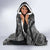 Icelandic Coat of Arms Hooded Blanket Viking Knotwork and National Flag Design