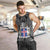 Icelandic Coat of Arms Men Tank Top Viking Knotwork and National Flag Design