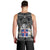 Icelandic Coat of Arms Men Tank Top Viking Knotwork and National Flag Design
