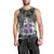 Icelandic Coat of Arms Men Tank Top Viking Knotwork and National Flag Design