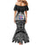 Icelandic Coat of Arms Mermaid Dress Viking Knotwork and National Flag Design