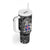 Icelandic Coat of Arms Tumbler With Handle Viking Knotwork and National Flag Design