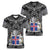 Icelandic Coat of Arms Women V-Neck T-Shirt Viking Knotwork and National Flag Design