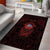 Iceland Vikings Area Rug Norse Runes with Raven and Longship Design Featuring National Flag