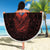 Iceland Vikings Beach Blanket Norse Runes with Raven and Longship Design Featuring National Flag
