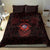 Iceland Vikings Bedding Set Norse Runes with Raven and Longship Design Featuring National Flag