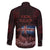 Iceland Vikings Family Matching Off The Shoulder Long Sleeve Dress and Hawaiian Shirt Norse Runes with Raven and Longship Design Featuring National Flag