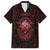 Iceland Vikings Family Matching Short Sleeve Bodycon Dress and Hawaiian Shirt Norse Runes with Raven and Longship Design Featuring National Flag