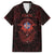 Iceland Vikings Family Matching Tank Maxi Dress and Hawaiian Shirt Norse Runes with Raven and Longship Design Featuring National Flag