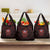 Iceland Vikings Grocery Bag Norse Runes with Raven and Longship Design Featuring National Flag