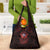 Iceland Vikings Grocery Bag Norse Runes with Raven and Longship Design Featuring National Flag