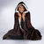 Iceland Vikings Hooded Blanket Norse Runes with Raven and Longship Design Featuring National Flag
