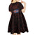 Iceland Vikings Kid Short Sleeve Dress Norse Runes with Raven and Longship Design Featuring National Flag