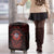 Iceland Vikings Luggage Cover Norse Runes with Raven and Longship Design Featuring National Flag