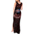 Iceland Vikings Tank Maxi Dress Norse Runes with Raven and Longship Design Featuring National Flag
