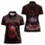 Iceland Vikings Women Polo Shirt Norse Runes with Raven and Longship Design Featuring National Flag