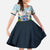 Iceland National Day Family Matching Off Shoulder Maxi Dress and Hawaiian Shirt with Icelandic Flag Crest and Scenic Landscape Design