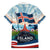 Iceland National Day Hawaiian Shirt with Icelandic Flag Crest and Scenic Landscape Design