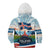 Iceland National Day Kid Hoodie with Icelandic Flag Crest and Scenic Landscape Design