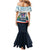 Iceland National Day Mermaid Dress with Icelandic Flag Crest and Scenic Landscape Design