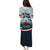Iceland National Day Puletasi with Icelandic Flag Crest and Scenic Landscape Design