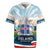 Iceland National Day Rugby Jersey with Icelandic Flag Crest and Scenic Landscape Design