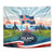 Iceland National Day Tapestry with Icelandic Flag Crest and Scenic Landscape Design