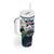 Iceland National Day Tumbler With Handle with Icelandic Flag Crest and Scenic Landscape Design