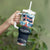Iceland National Day Tumbler With Handle with Icelandic Flag Crest and Scenic Landscape Design