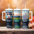 Iceland National Day Tumbler With Handle with Icelandic Flag Crest and Scenic Landscape Design