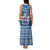 Iceland Flag Family Matching Tank Maxi Dress and Hawaiian Shirt with Icelandic Crest and Traditional Nordic Knit Pattern Design