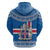 Iceland Flag Hoodie with Icelandic Crest and Traditional Nordic Knit Pattern Design
