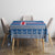 Iceland Flag Tablecloth with Icelandic Crest and Traditional Nordic Knit Pattern Design