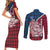 Iceland Crest Couples Matching Short Sleeve Bodycon Dress and Long Sleeve Button Shirt with Viking Dragon and Icelandic Flag Plaid Pattern - Wonder Print Shop