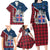 Iceland Crest Family Matching Long Sleeve Bodycon Dress and Hawaiian Shirt with Viking Dragon and Icelandic Flag Plaid Pattern - Wonder Print Shop