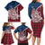Iceland Crest Family Matching Long Sleeve Bodycon Dress and Hawaiian Shirt with Viking Dragon and Icelandic Flag Plaid Pattern - Wonder Print Shop