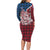 Iceland Crest Family Matching Long Sleeve Bodycon Dress and Hawaiian Shirt with Viking Dragon and Icelandic Flag Plaid Pattern - Wonder Print Shop
