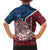 Iceland Crest Family Matching Off The Shoulder Long Sleeve Dress and Hawaiian Shirt with Viking Dragon and Icelandic Flag Plaid Pattern - Wonder Print Shop