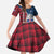 Iceland Crest Family Matching Off The Shoulder Long Sleeve Dress and Hawaiian Shirt with Viking Dragon and Icelandic Flag Plaid Pattern - Wonder Print Shop