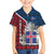 Iceland Crest Family Matching Off Shoulder Short Dress and Hawaiian Shirt with Viking Dragon and Icelandic Flag Plaid Pattern - Wonder Print Shop