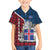 Iceland Crest Family Matching Short Sleeve Bodycon Dress and Hawaiian Shirt with Viking Dragon and Icelandic Flag Plaid Pattern - Wonder Print Shop