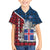 Iceland Crest Kid Hawaiian Shirt with Viking Dragon and Icelandic Flag Plaid Pattern - Wonder Print Shop