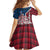 Iceland Crest Kid Short Sleeve Dress with Viking Dragon and Icelandic Flag Plaid Pattern - Wonder Print Shop
