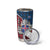 Iceland Crest Tumbler Cup with Viking Dragon and Icelandic Flag Plaid Pattern - Wonder Print Shop