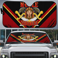 Noble Shriners Auto Sun Shade Masonic Egyptian Pharaoh Scimitar Emblem