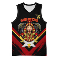 Noble Shriners Basketball Jersey Masonic Egyptian Pharaoh Scimitar Emblem