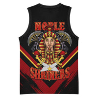 Noble Shriners Basketball Jersey Masonic Egyptian Pharaoh Scimitar Emblem
