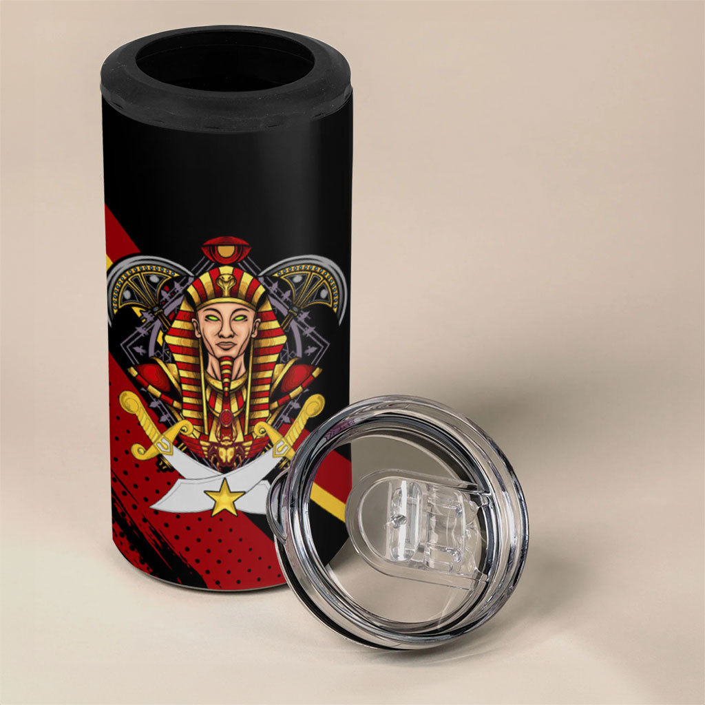 Noble Shriners 4 in 1 Can Cooler Tumbler Masonic Egyptian Pharaoh Scimitar Emblem