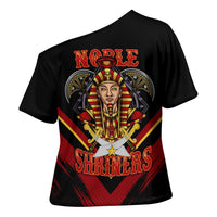 Noble Shriners Cross Shoulder Shirt Masonic Egyptian Pharaoh Scimitar Emblem