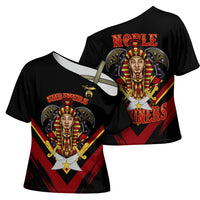 Noble Shriners Cross Shoulder Shirt Masonic Egyptian Pharaoh Scimitar Emblem